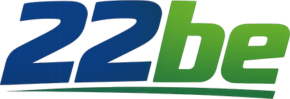 22 be brand logo on green themed homepage